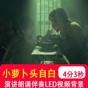 小萝卜头的自白宋振中红色故事演讲朗诵演讲LED大屏背景视频制作